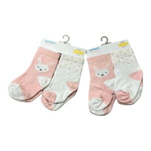 Carter's Baby Socks Set - Pink and White